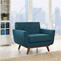 China top quality upholstery hardwood frame and high quality linen fabric armchair furniture factory