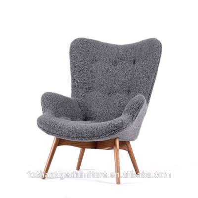 modern classics design living room furniture sheepskin chair lounge